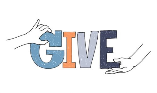 Print Illustration of charity support